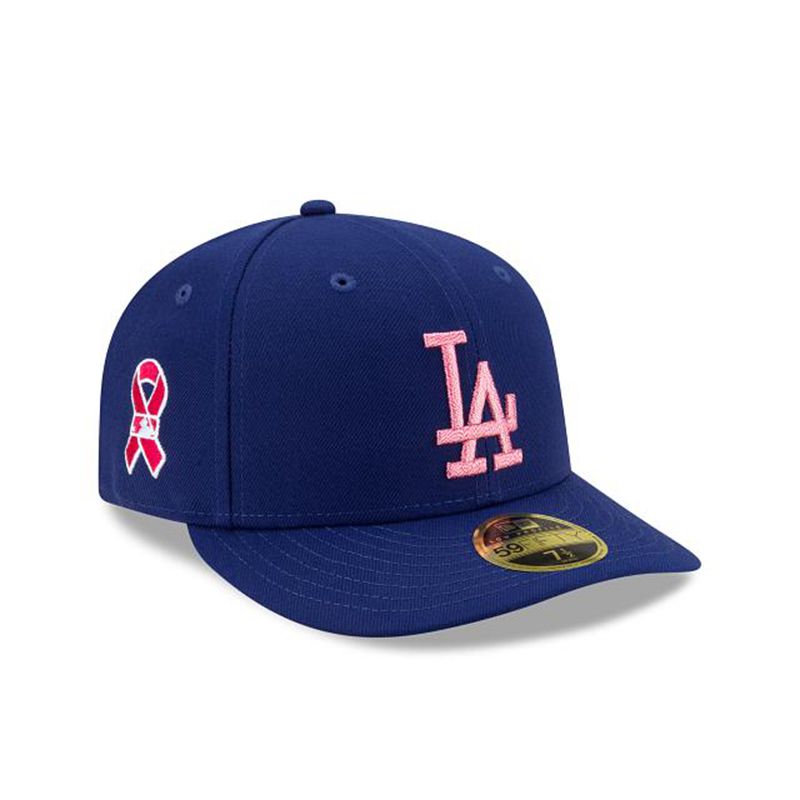 MLB Los Angeles Dodgers Mother's Day Low Profile 59Fifty Fitted (BDK9672) - Blue New Era Caps